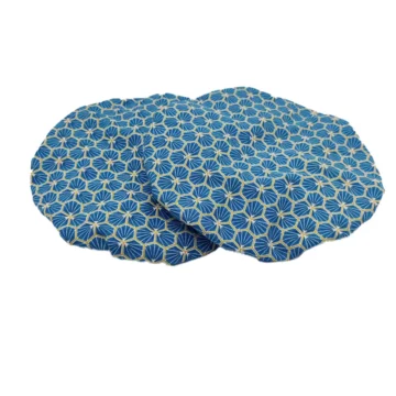 duo de charlottes à saladier bleu motif KIKKO recto L